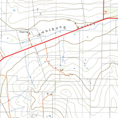 nswtopo 2036-N DANDARAGAN & LAKE DALAROO digital map