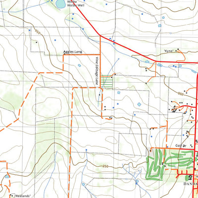 nswtopo 2036-N DANDARAGAN & LAKE DALAROO digital map
