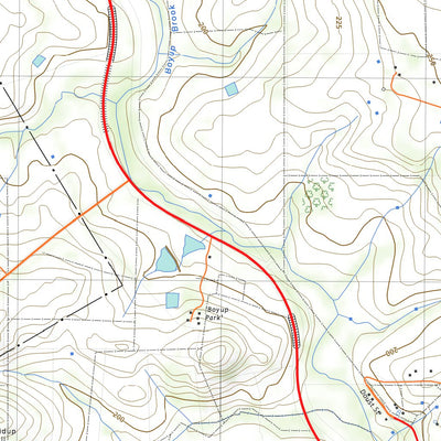 nswtopo 2130-2N BOYUP BROOK NORTH digital map