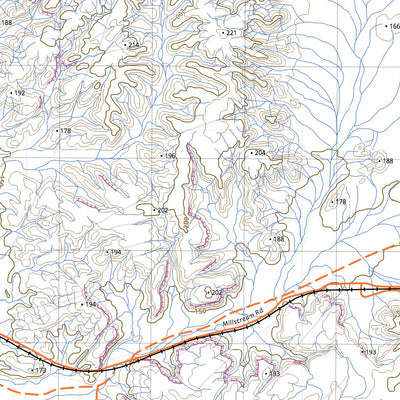 nswtopo 2154-N YEERA BLUFF & PANNAWONICA digital map