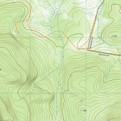 nswtopo 2228-2N MOUNT FRANKLAND NORTH digital map