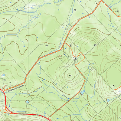 nswtopo 2228-2S MOUNT FRANKLAND SOUTH digital map