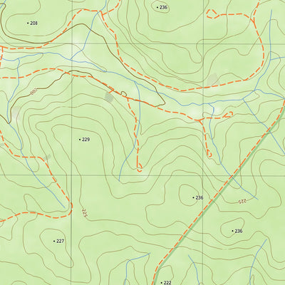 nswtopo 2228-4N MOUNT JOHNSTON NORTH digital map