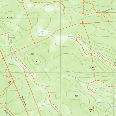 nswtopo 2228-4N MOUNT JOHNSTON NORTH digital map