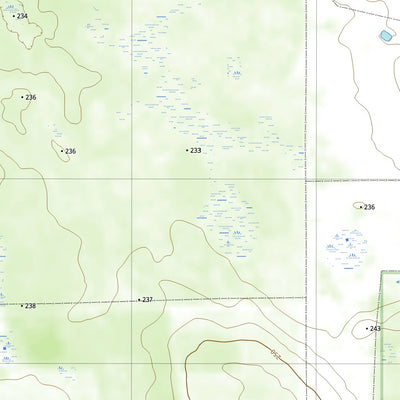 nswtopo 2229-1S LAKE CLABBURN SOUTH digital map