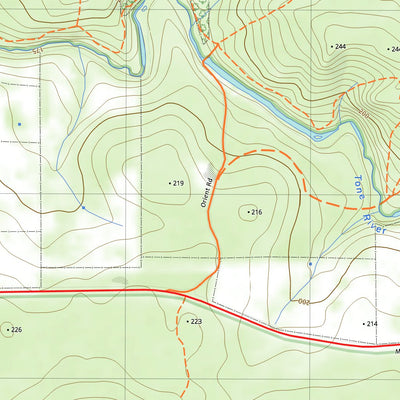 nswtopo 2229-3N LAKE MUIR NORTH digital map