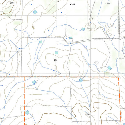 nswtopo 2232-1S DATTENING SOUTH digital map