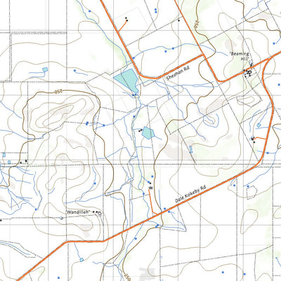 nswtopo 2233-E BEVERLEY & YOURALING digital map