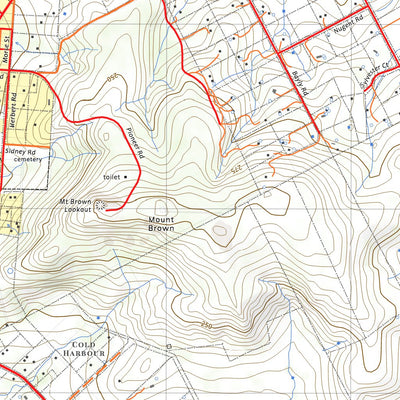 nswtopo 2234-2W YORK WEST digital map