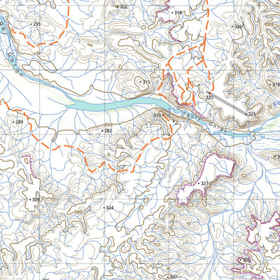 nswtopo 2254-N MINMEROORA & GREGORY GORGE digital map