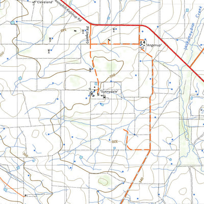 nswtopo 2330-S KOJONUP & CARLECATUP digital map