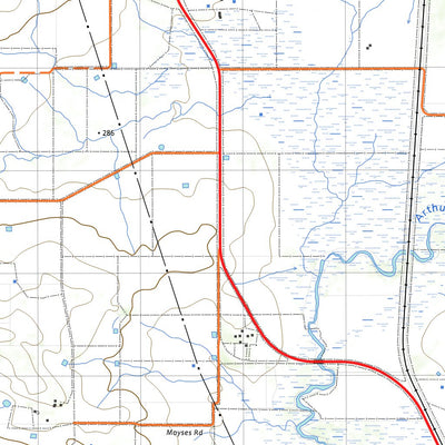 nswtopo 2331-N HIGHBURY & PIESSEVILLE digital map