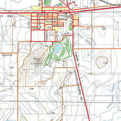 nswtopo 2334-N CUNDERDIN & TAMMIN digital map