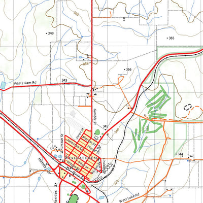 nswtopo 2335-N DOWERIN & WYALKATCHEM digital map