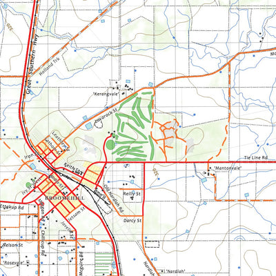 nswtopo 2430-S BROOMEHILL & MARTINUP digital map