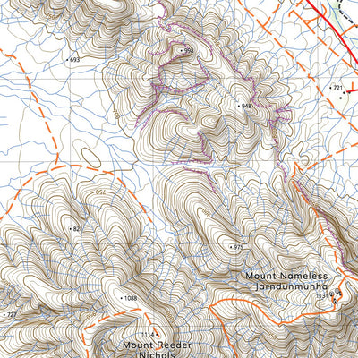 nswtopo 2452-N MOUNT LIONEL & TOM PRICE digital map