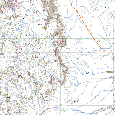 nswtopo 2455-S MOUNT WOHLER & POWEREENA digital map