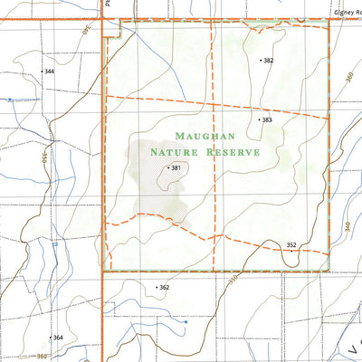 nswtopo 2534-N NANGEENAN & NORPA digital map