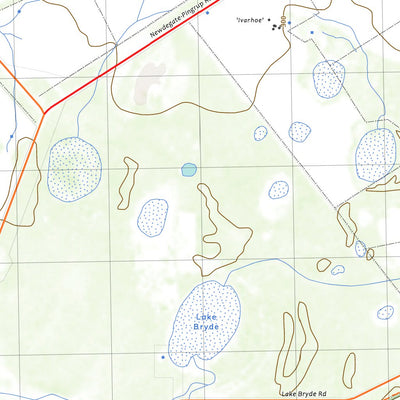 nswtopo 2631-S MINELUP & LAKE BRYDE digital map