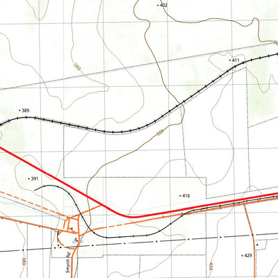 nswtopo 2635-S WESTONIA & BODALLIN digital map