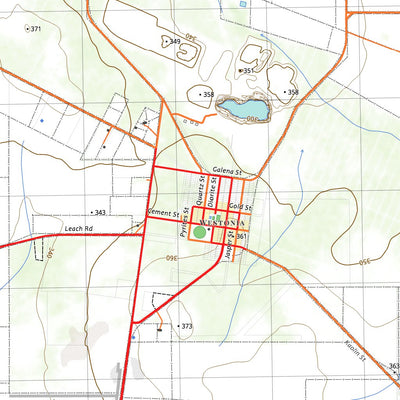 nswtopo 2635-S WESTONIA & BODALLIN digital map