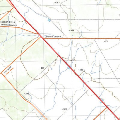 nswtopo 2735-N CORINTHIA & SOUTHERN CROSS digital map
