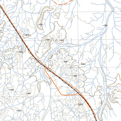 nswtopo 2753-N WESTERN SHAW RIVER & BOOTHERINA digital map
