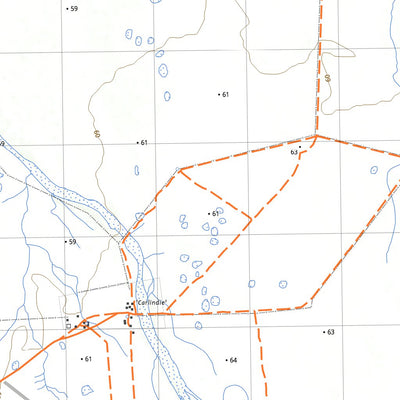 nswtopo 2756-N CARLINDIE & SHAW RIVER digital map