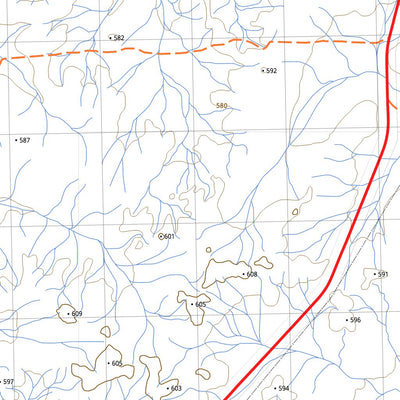 nswtopo 2850-N CHINDA CHINDA & WARRAWANDA digital map