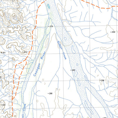 nswtopo 2854-N SPLIT ROCK & BOOBINA digital map