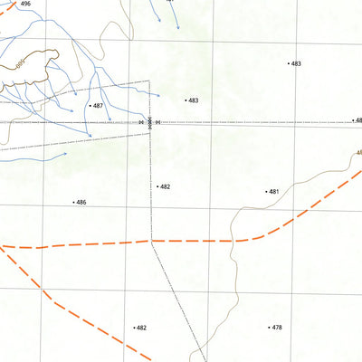 nswtopo 2953-S NOREENA DOWNS & WADRA CREEK digital map