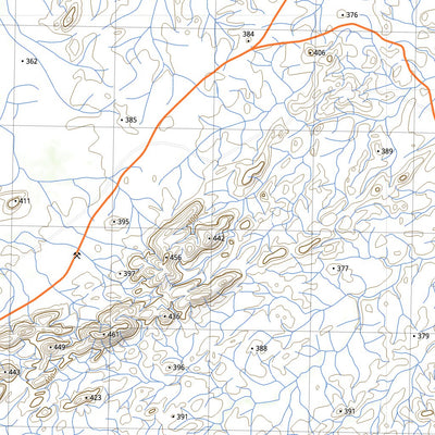 nswtopo 2954-S NULLAGINE & BARTON digital map