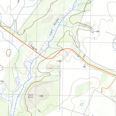 nswtopo 3131-S LOWLE & BALD ROCK digital map