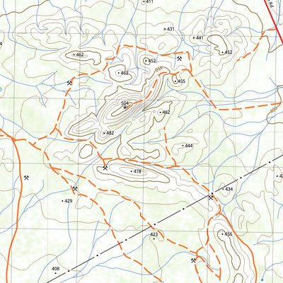 nswtopo 3136-S COOLGARDIE & BOULDER digital map
