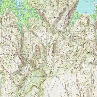 nswtopo 3967-N MOUNT KNIGHT & PRINCE FREDERICK digital map