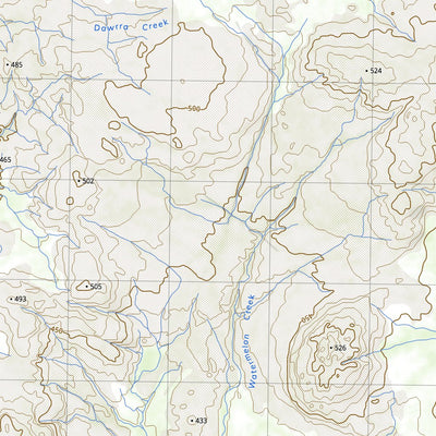 nswtopo 4166-N POONJURRA & HEAD HILL digital map