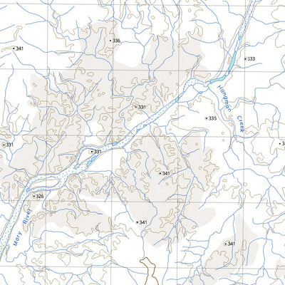 nswtopo 4360-N MOUNT CHRISTINE & WOODWARD RANGE digital map