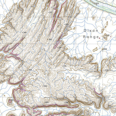 nswtopo 4562-N FRANK RIVER & DIXON RANGE digital map