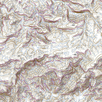 nswtopo 4665-N CARLTON GORGE & MOUNT BROOKING digital map