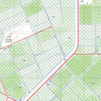nswtopo 4666-N IVANHOE & PINCOMBE CREEK digital map