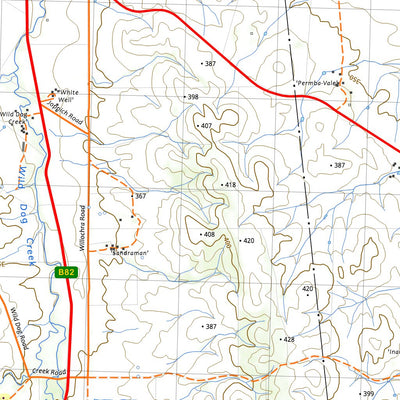 nswtopo 6532-S MELROSE & BOOLEROO digital map