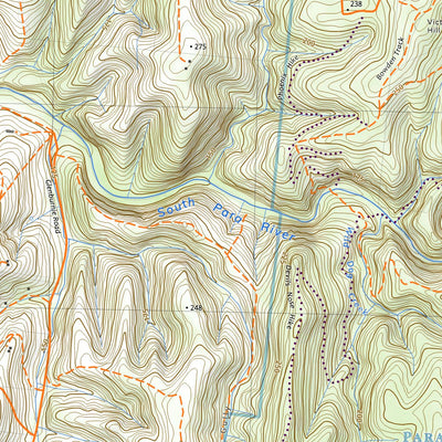 nswtopo 6628-1S BAROSSA SOUTH digital map