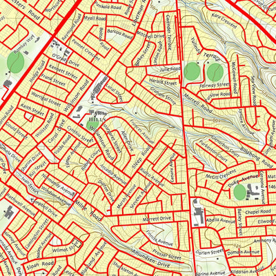 nswtopo 6628-3N ADELAIDE NORTH digital map
