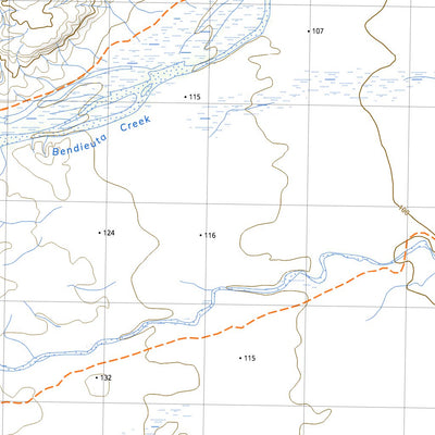 nswtopo 6735-N BENDIEUTA & WYAMBANA digital map