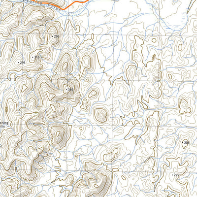 nswtopo 6736-S WERTALOONA & ARROWIE digital map
