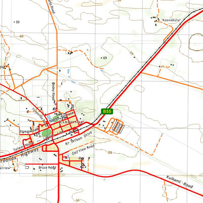 nswtopo 6827-N WYNARKA & KAROONDA digital map