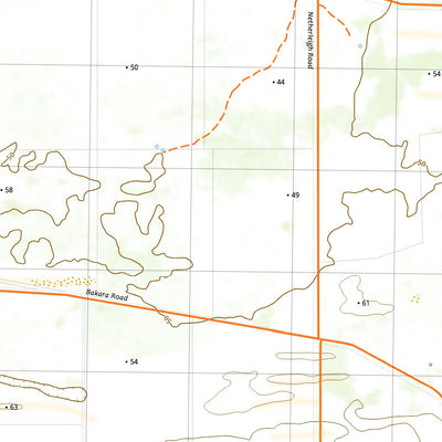 nswtopo 6828-N SWAN REACH & BAKARA digital map