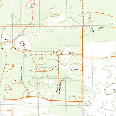 nswtopo 6828-S CAURNAMONT & BANDON digital map