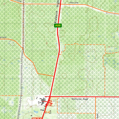 nswtopo 7022-N KALANGADOO & NANGWARRY digital map
