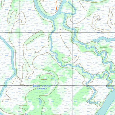 nswtopo 7030-2-S CHOWILLA SOUTH digital map